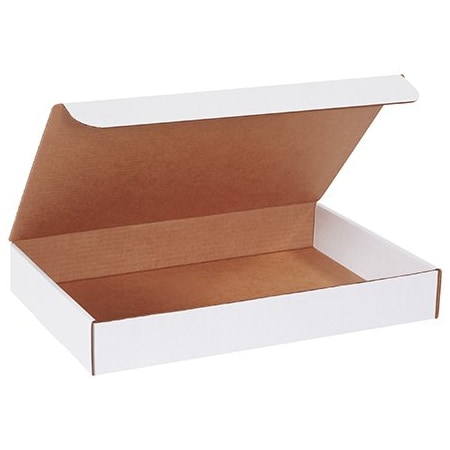 Box Packaging Corrugated Literature Mailers, 17L x 11W x 2-1/2H, White, PK25 ML17112
